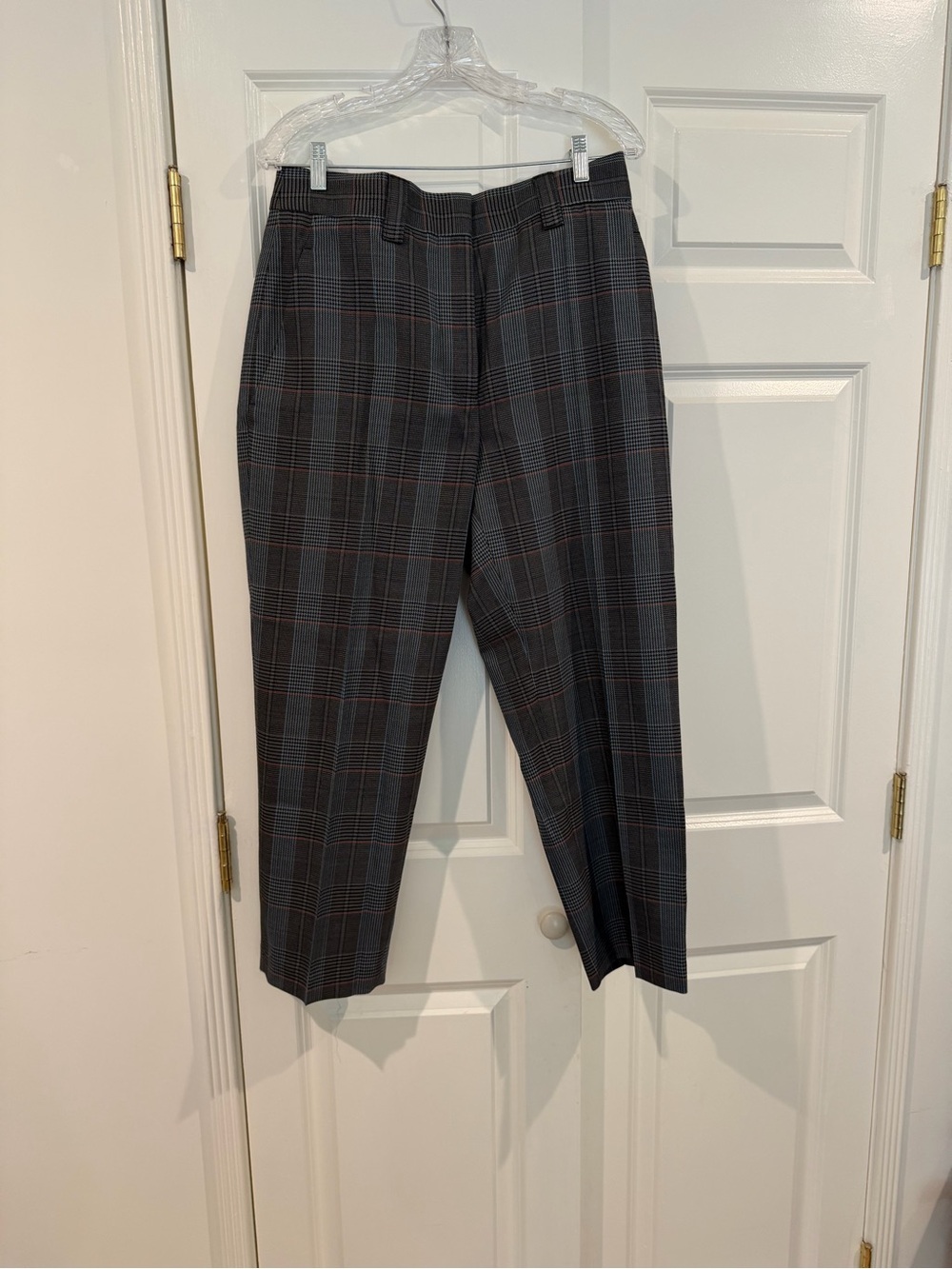 Acne Studios Women’s Gray Plaid Dress pant/trouser